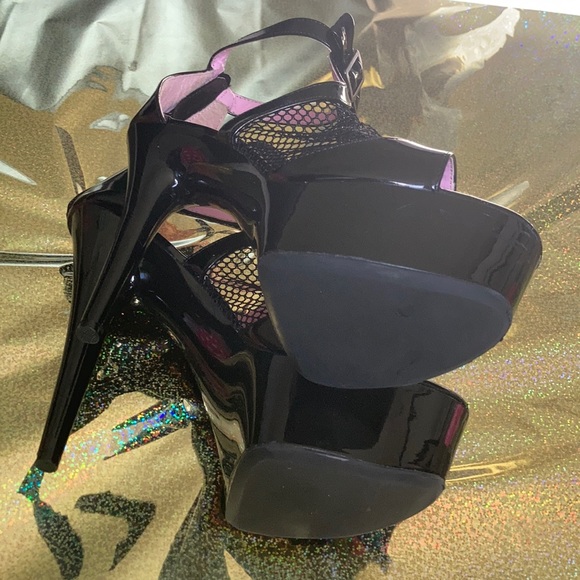 Cais Black Platform Cage Bootie - Picture 4 of 7